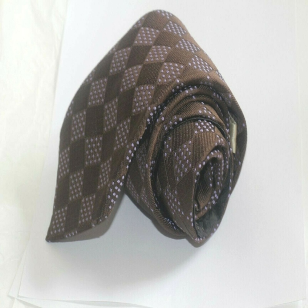 Recent Burberry London Men's Thick Tie Italy - Picture 6 of 6